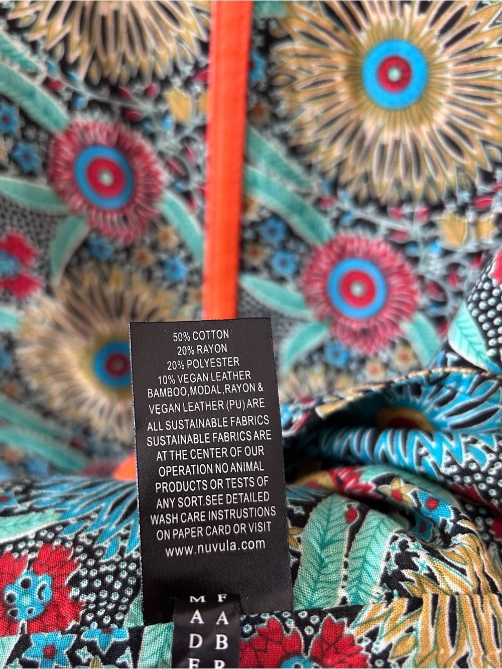 NUVULA Artsy Boho Colorful Lightweight Dress | Large - Picture 5 of 8